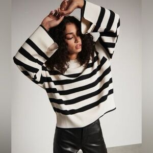 Dynamite oversized striped sweater